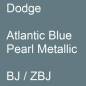 Preview: Dodge, Atlantic Blue Pearl Metallic, BJ / ZBJ.